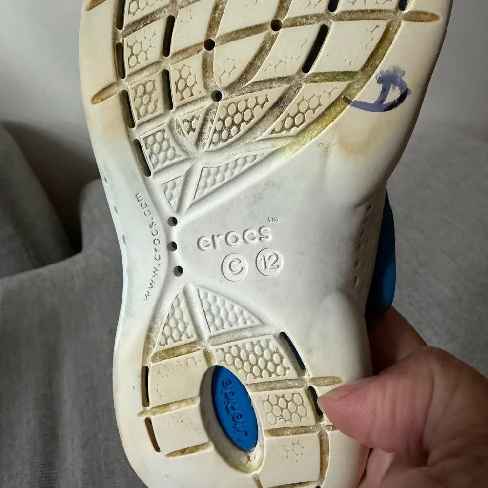 Crocs Kids LiteRide Clog Navy Blue Sporty Comfort Slip On Water Shoes